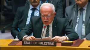 وزير الخارجية الفلسطيني، رياض المالكي