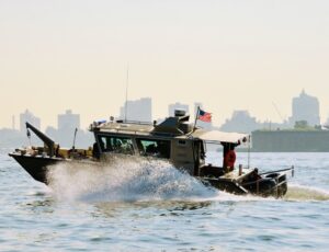 A USERT boat on the move in New York