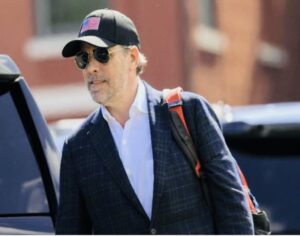 Hunter Biden after arriving at Fort McNair earlier this month